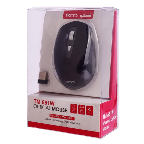 ماوس بی سیم تسکو مدل TM 661 w