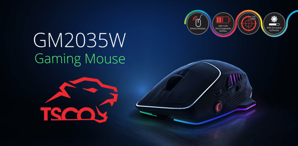 ماوس Gaming تسکو مدل GM 2035W - ماوس Gaming تسکو مدل GM 2035 ماوس Gaming تسکو مدل GM 2035